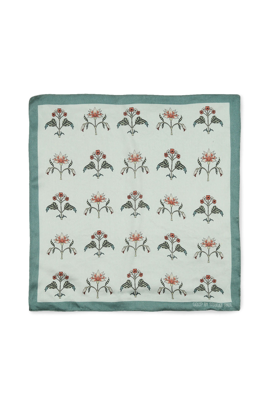 Pastel Bloom Printed Pocket Square