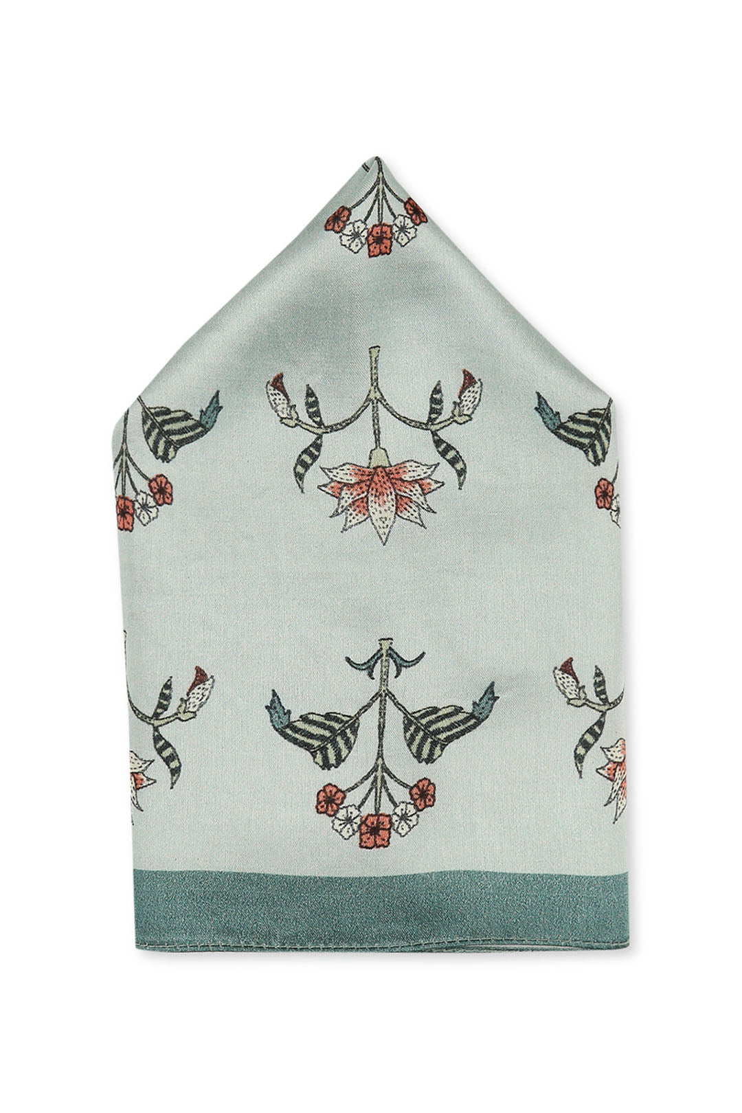 Pastel Bloom Printed Pocket Square