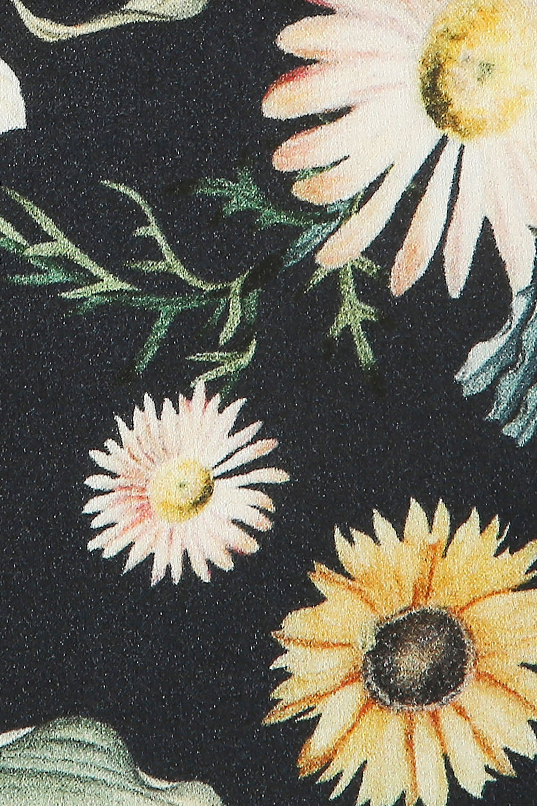 Black Gulista Printed Pocket Square