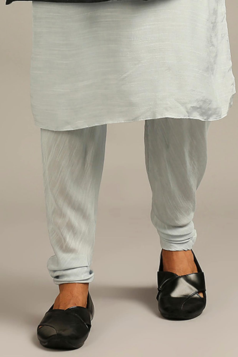 Cloud Printed Longline Jacket With Kurta Set