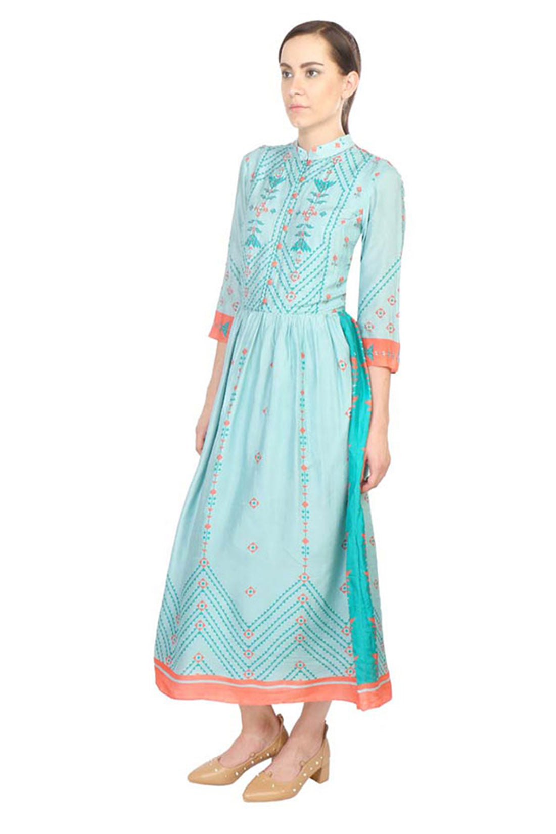 Azulejos Printed Dress