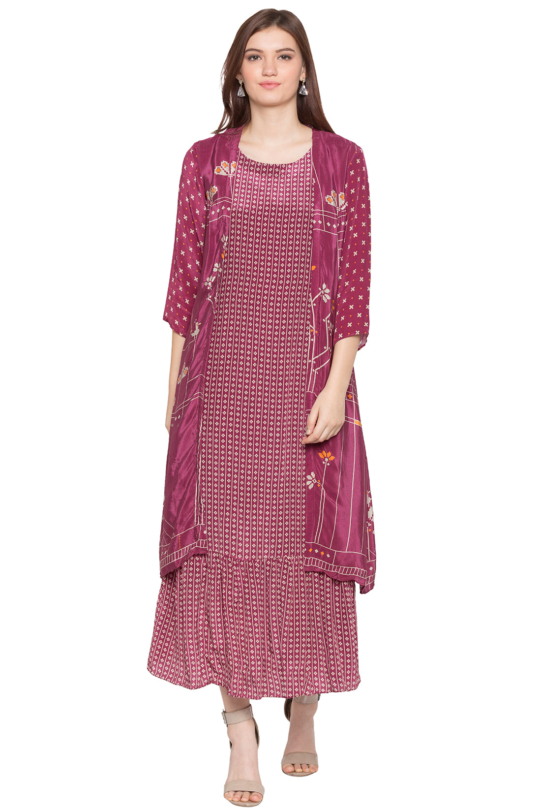 Printed Long Dress