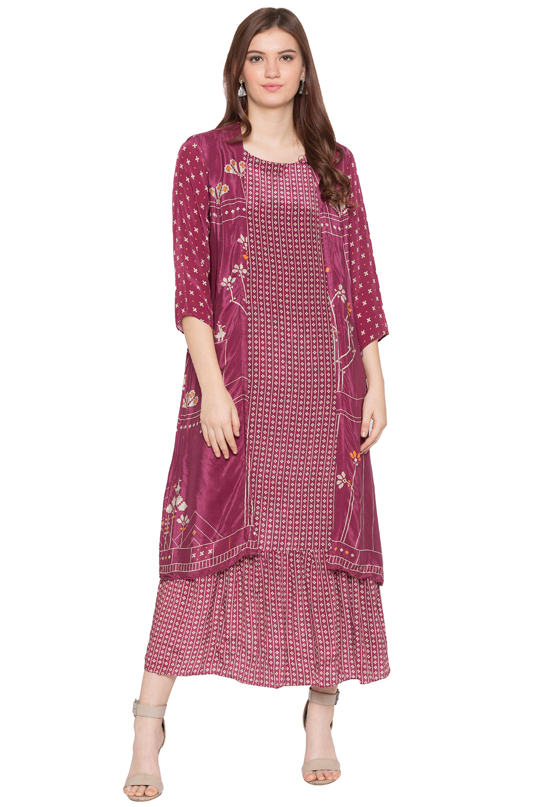 Printed Long Dress