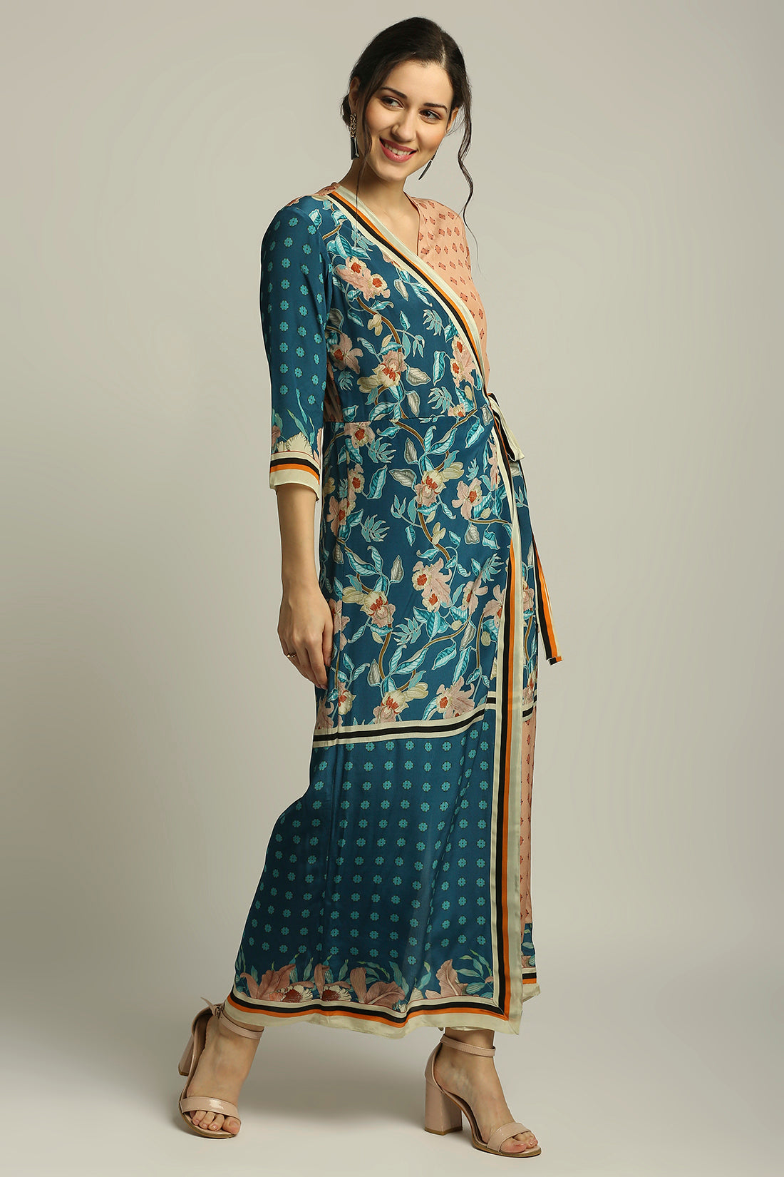 Orchid Bloom Printed Paneled Jumpsuit