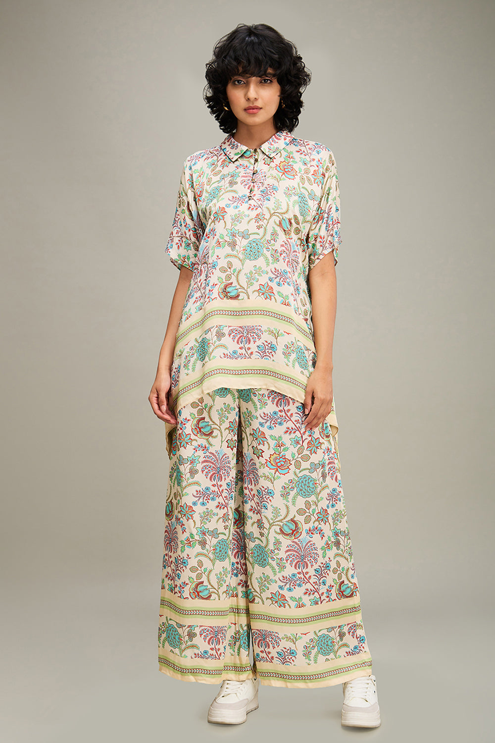Multicolored Mehr Printed Co-Ord Set