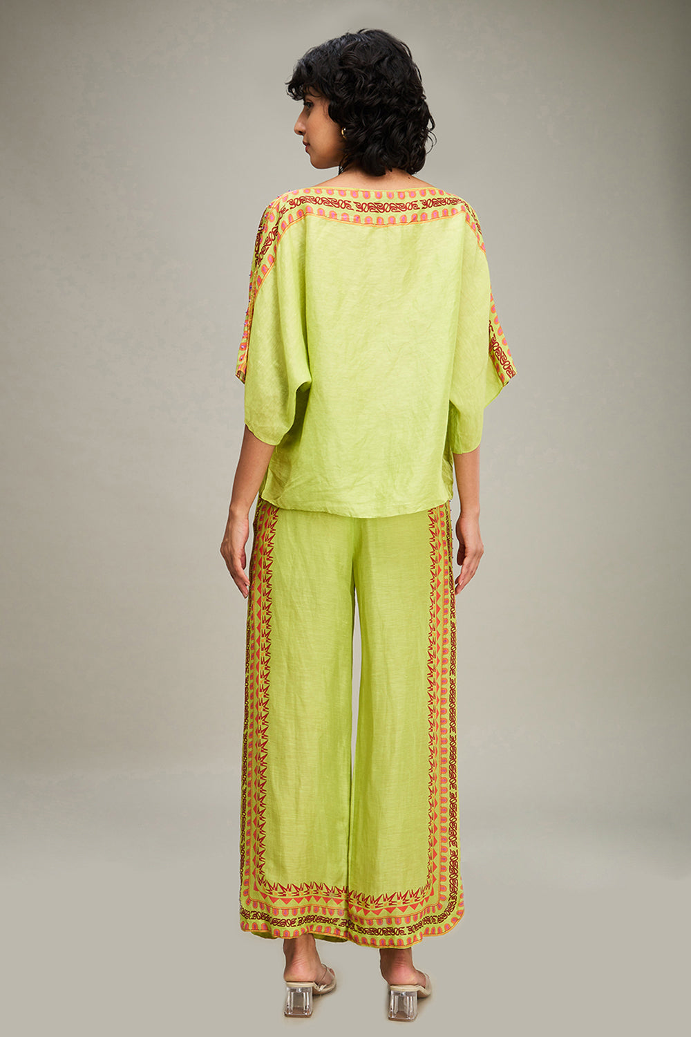 Avian Canopy Embellished Kimono Co Ord Set