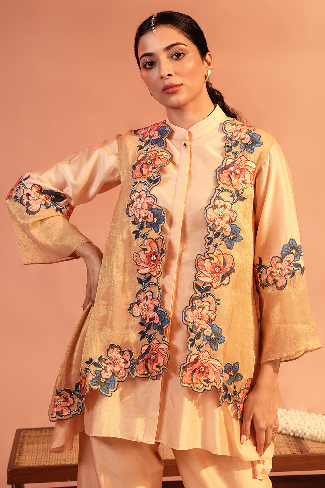 Sadira Embroidered Kurta Set with Jacket