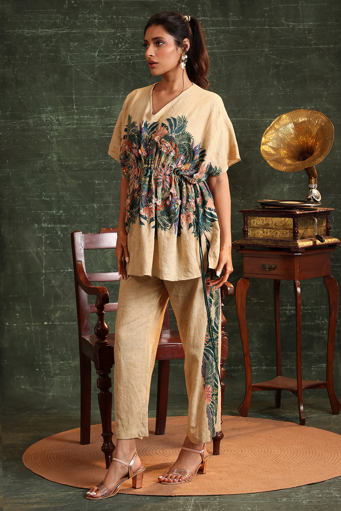Kaira Embellished Kaftan Set