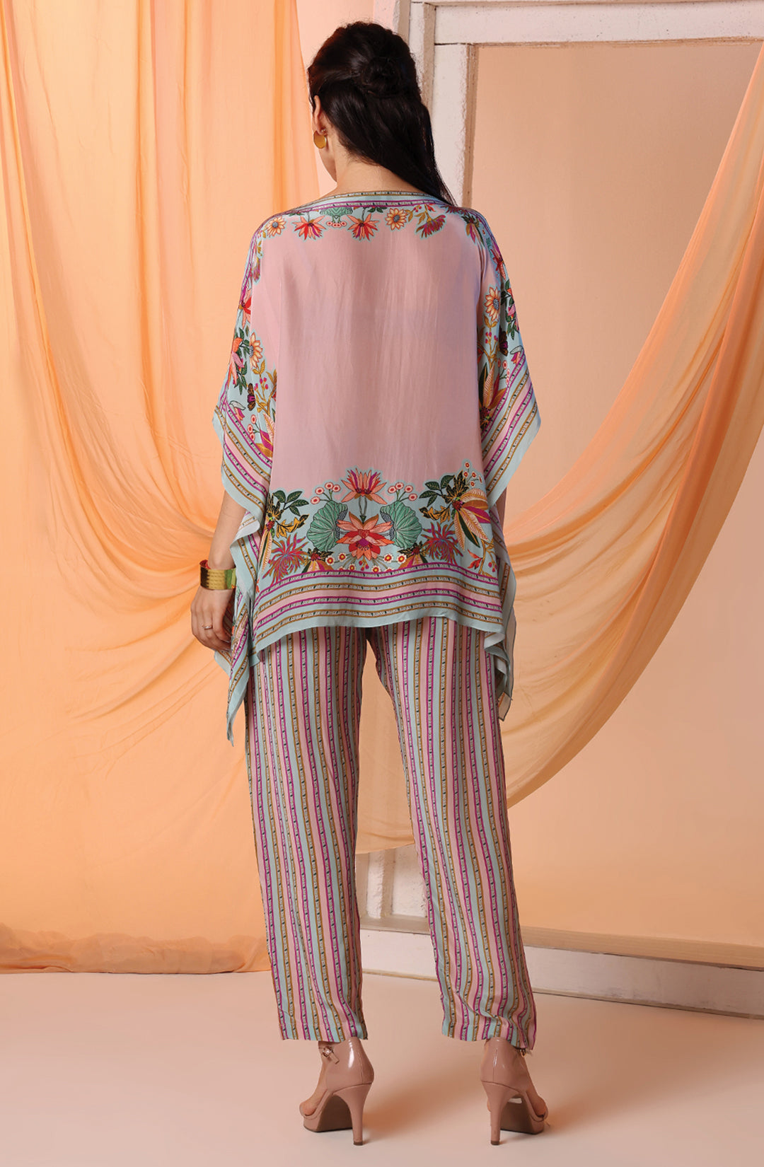 Pink Arani Embellished Kafan Set