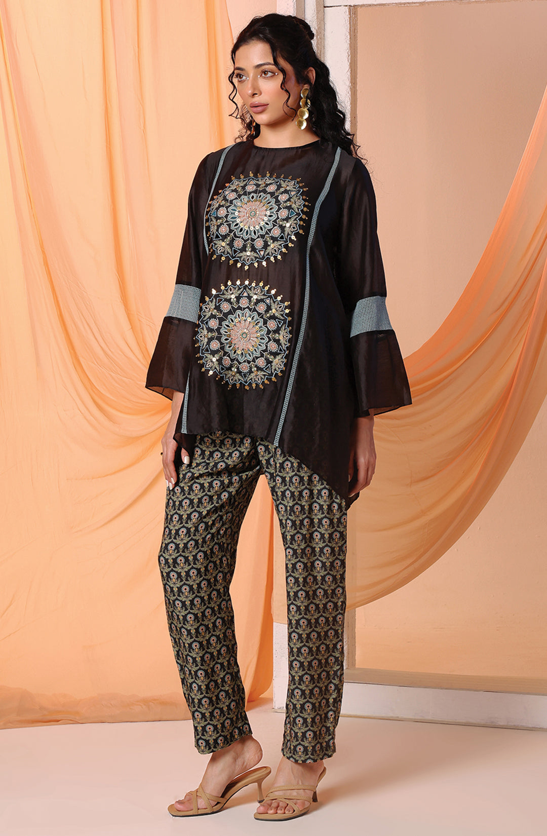 Eraya Applique Asymmetric Co-Ord Set