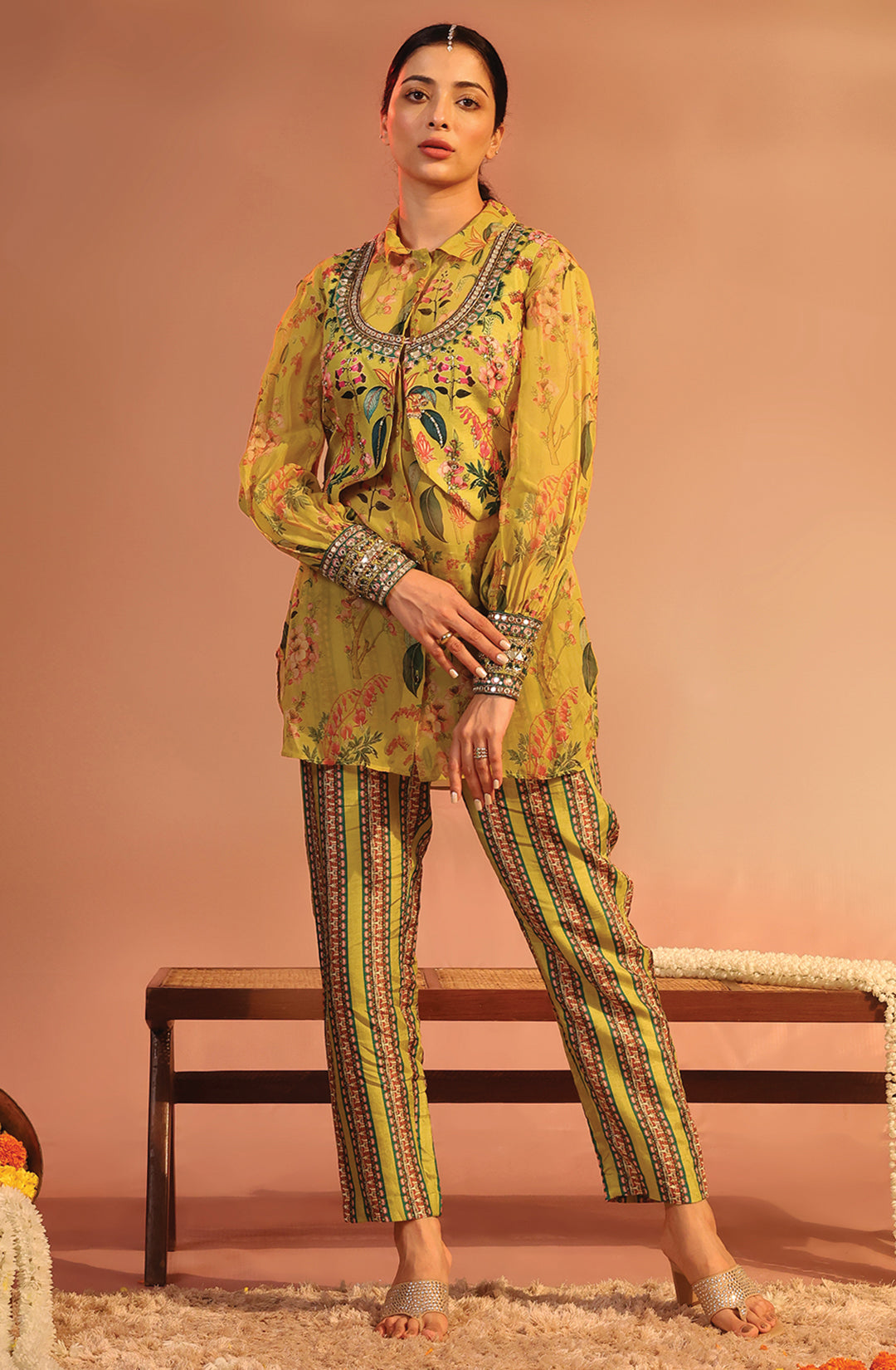 Tamaya Embroidered Kurta Set with Jacket