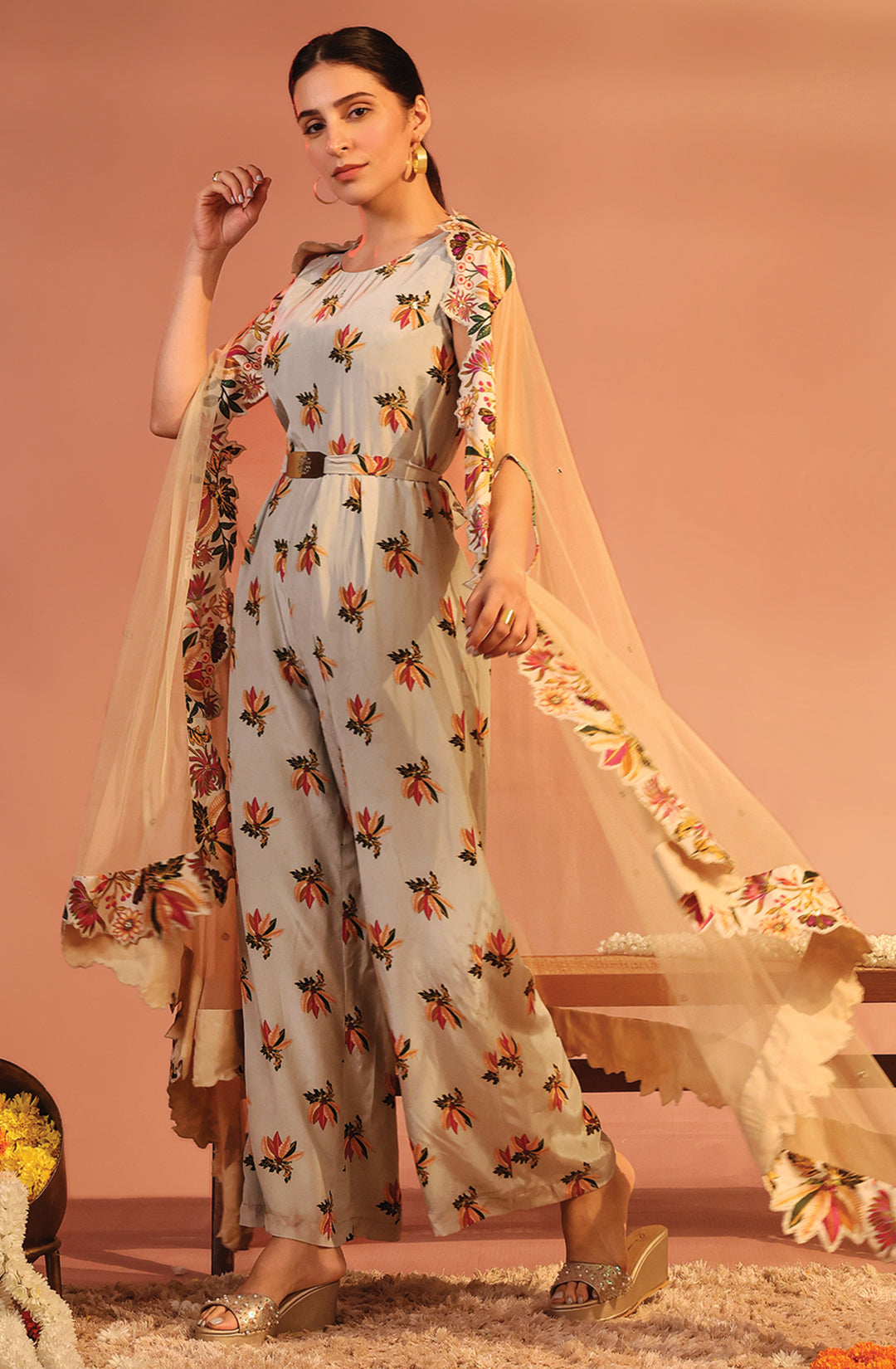 Arani Printed Jumpsuit Set