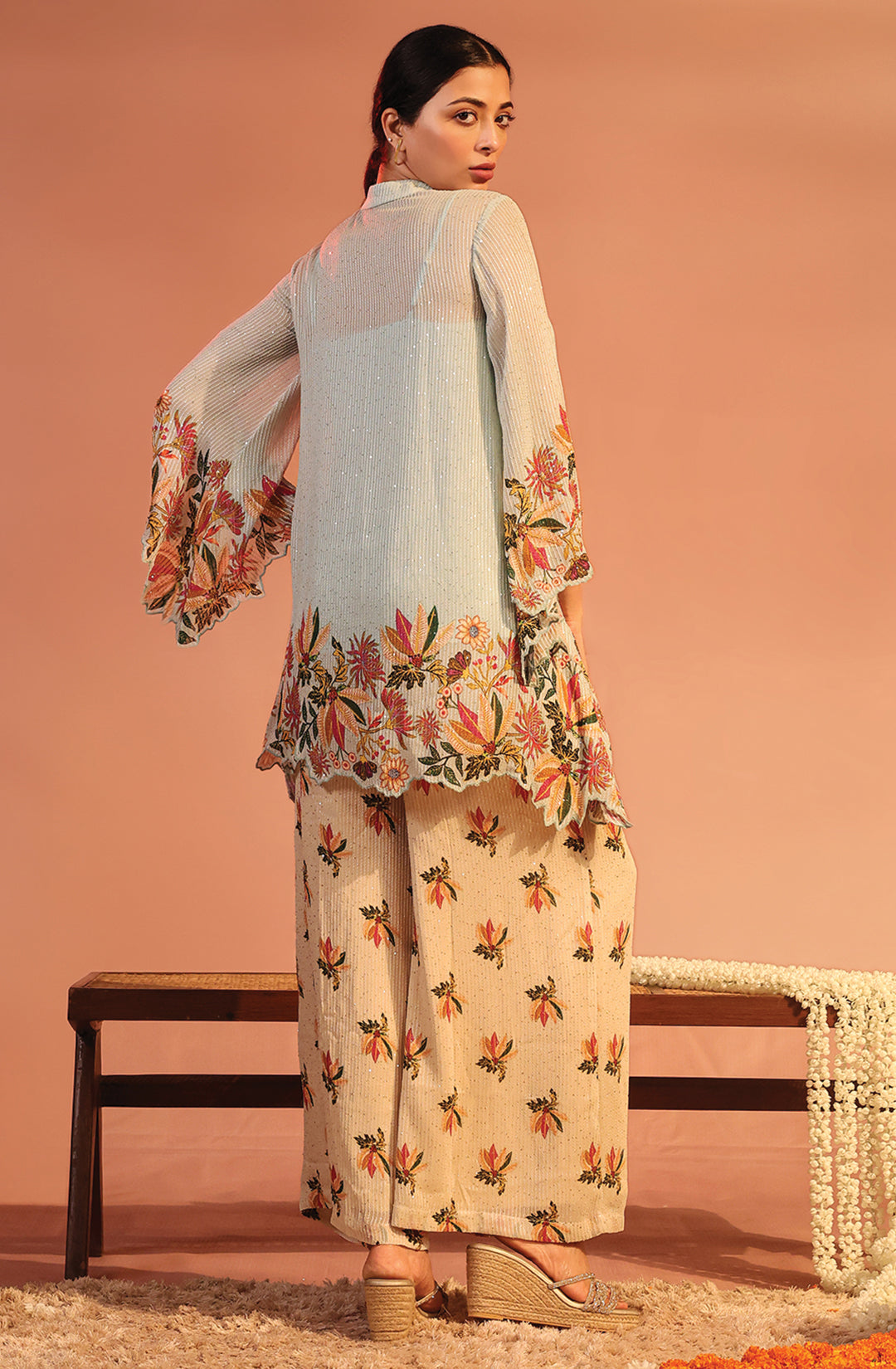 Aarani Asymmetric Sequin Co-Ord Set