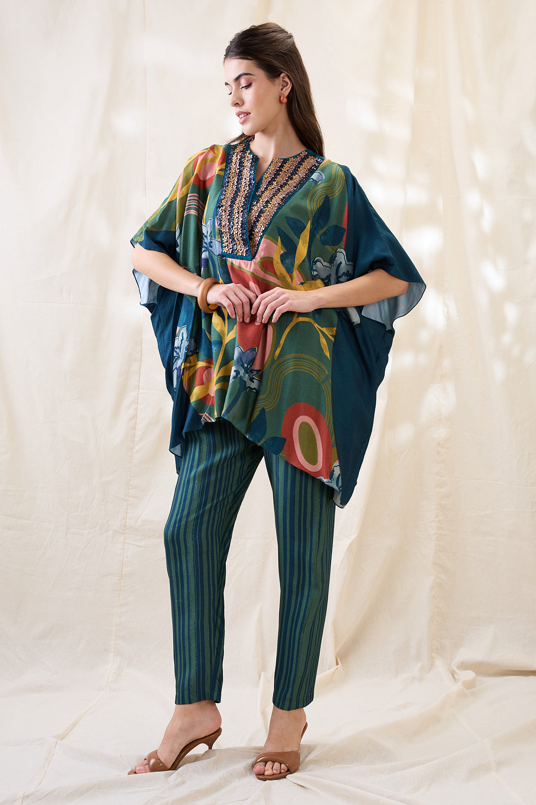 Flora embellished co-ord set