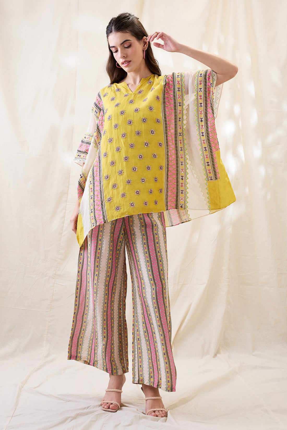 Nooma Printed kimono co-ord set