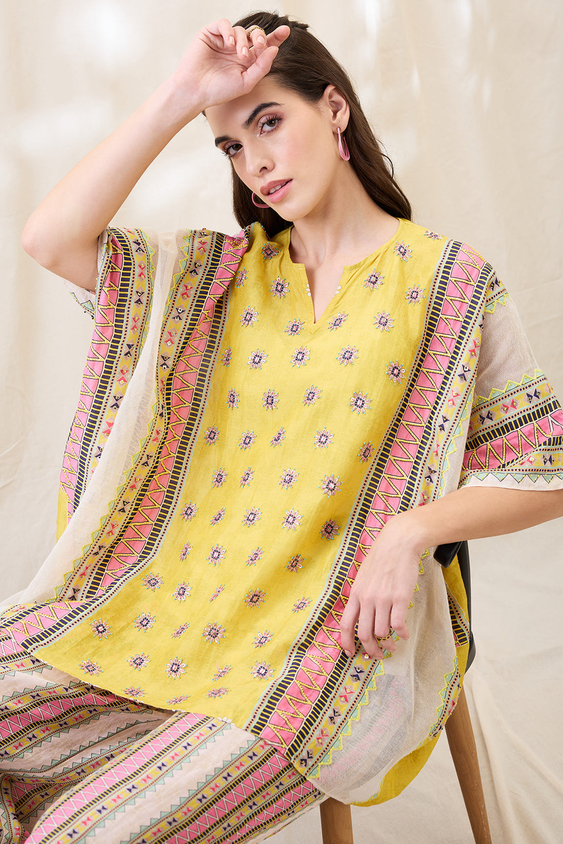 Nooma Printed kimono co-ord set