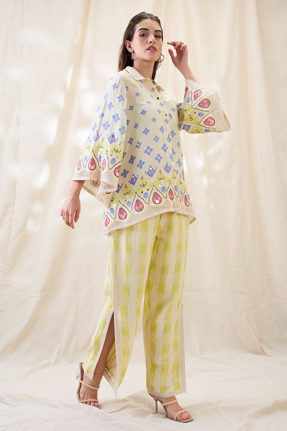 Kitchra Appliqued co-ord set