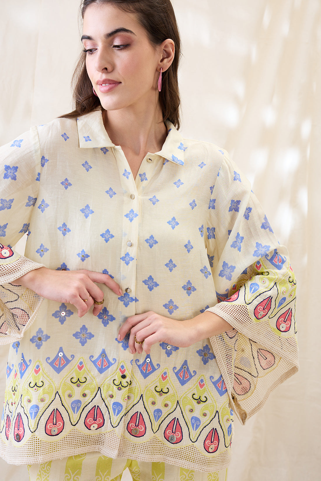 Kitchra Appliqued co-ord set