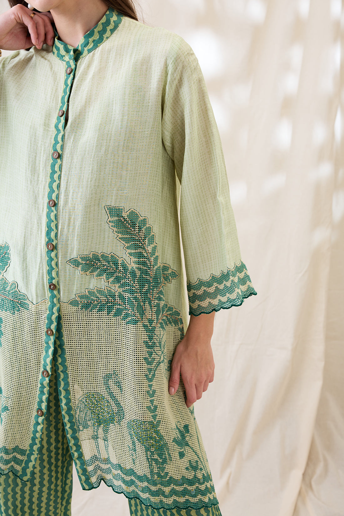 Noorani embellished kurta set