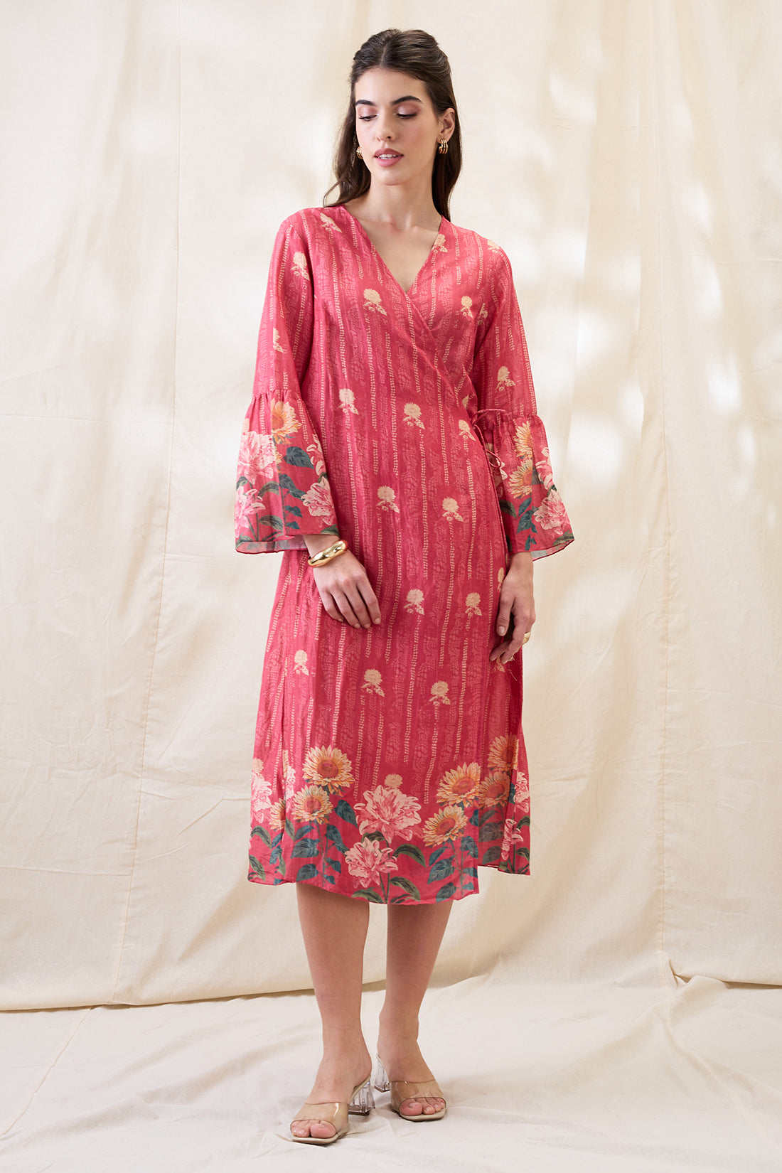 Ravya front overlapped dress