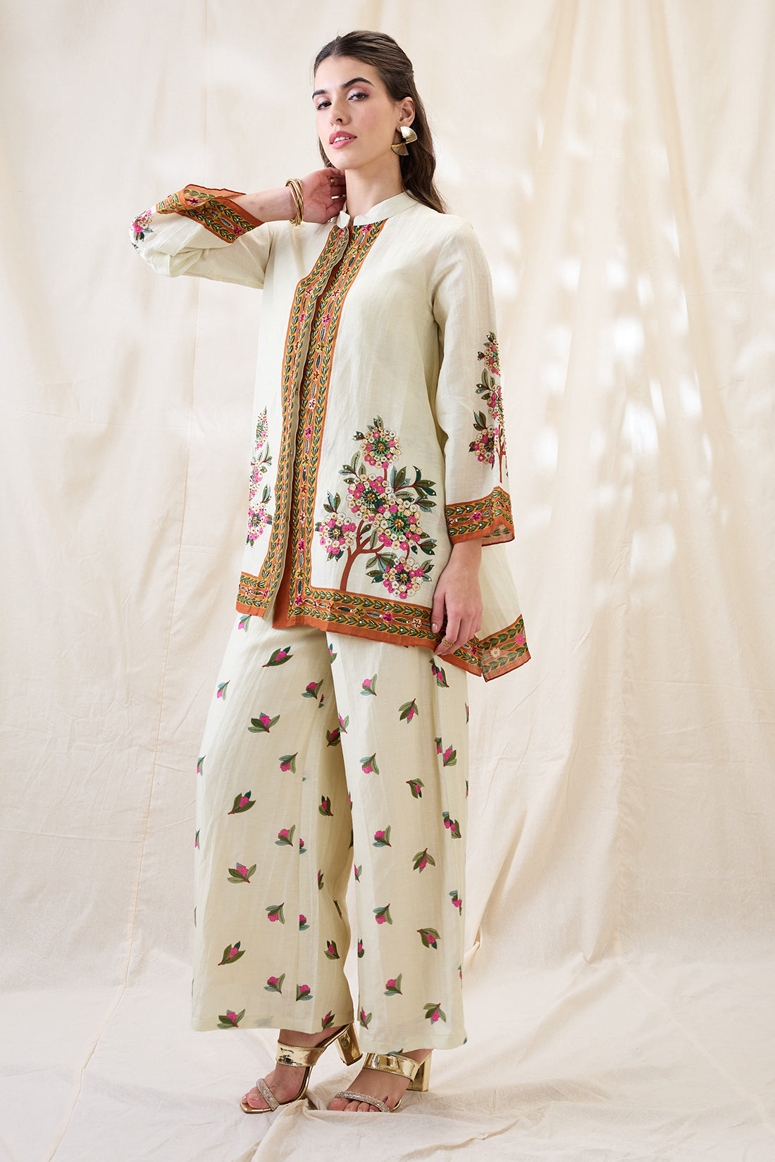 Gulzaar embroidered Kurta set