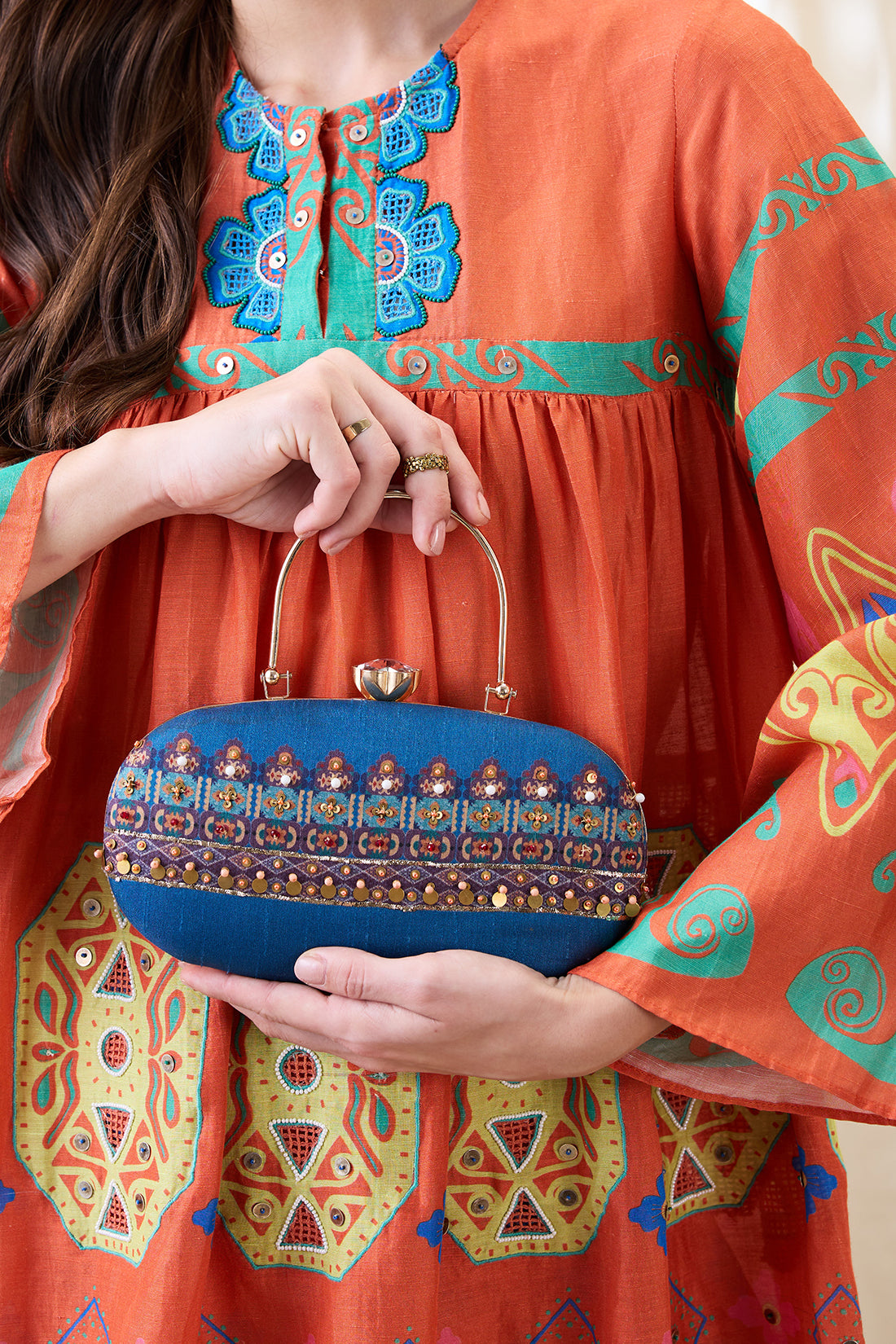 Orani embellished clutch bag