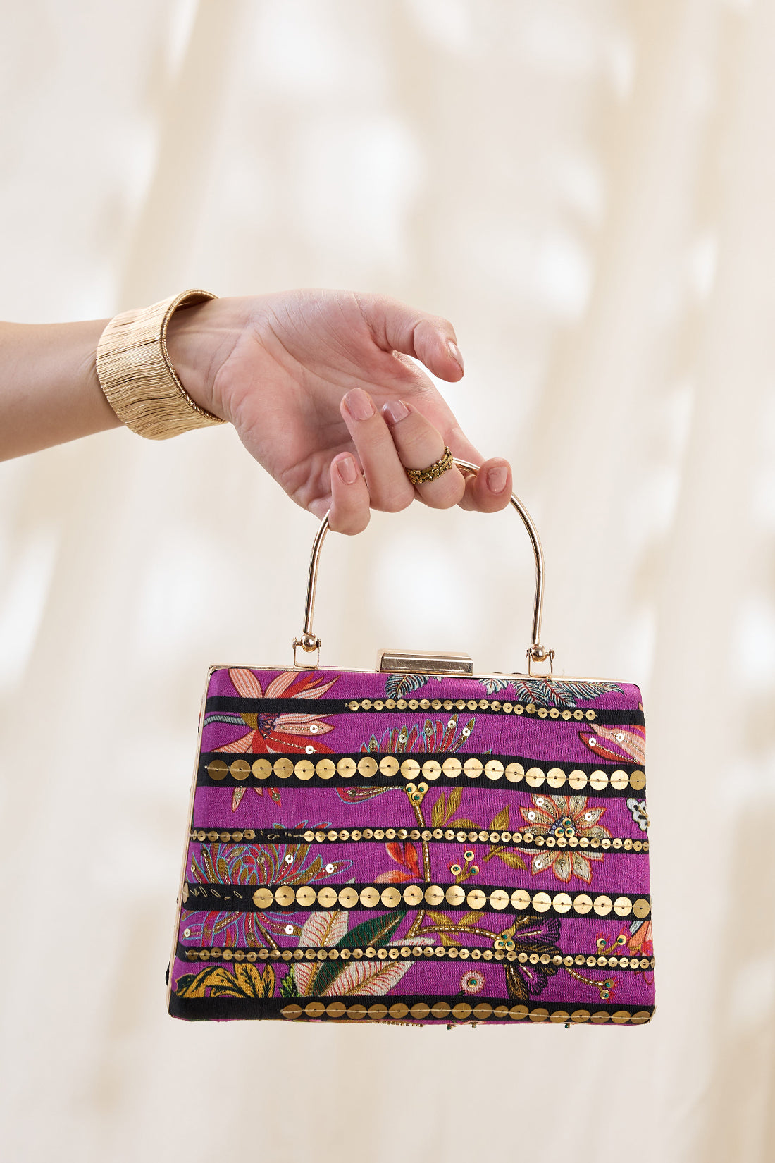 Aarani embellished clutch bag