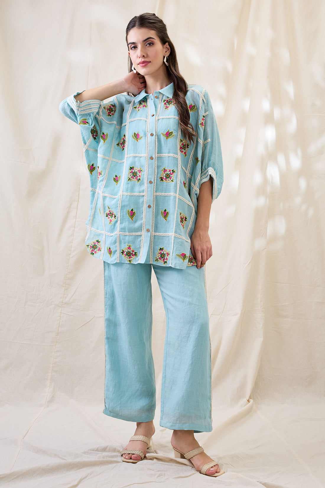 Gulzaar appliqued co-ord set