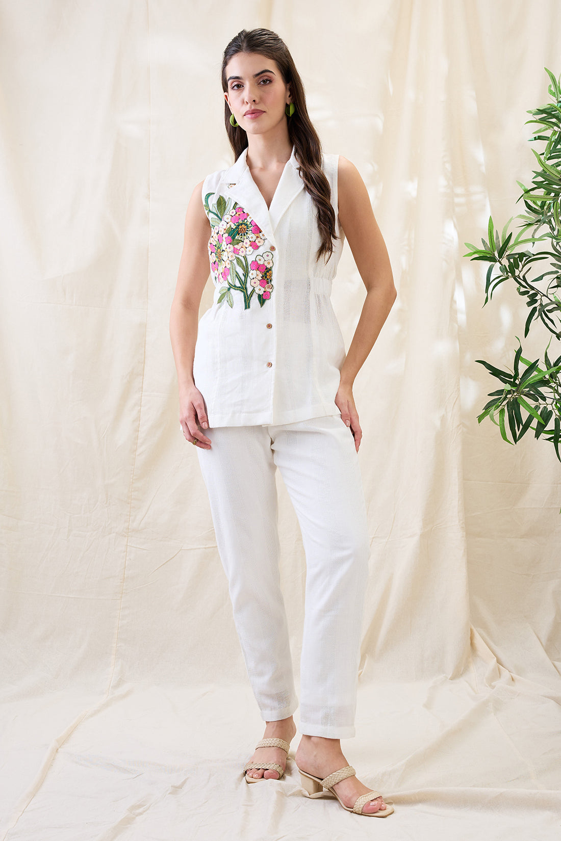 Gulzaar appliqued co-ord set