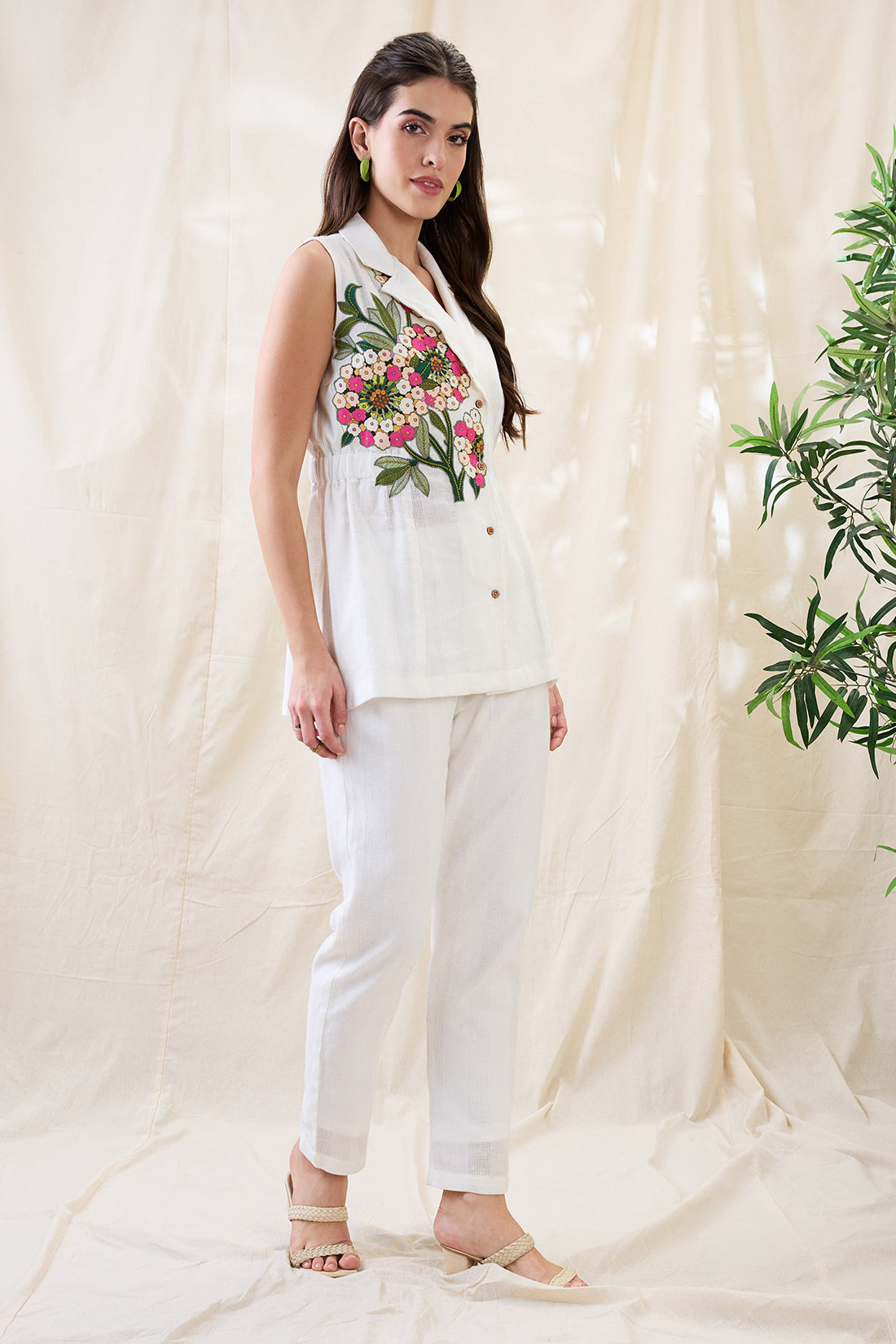 Gulzaar appliqued co-ord set