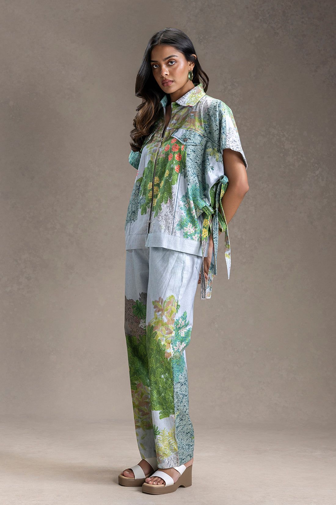 Blume Printed Shacket And Pants