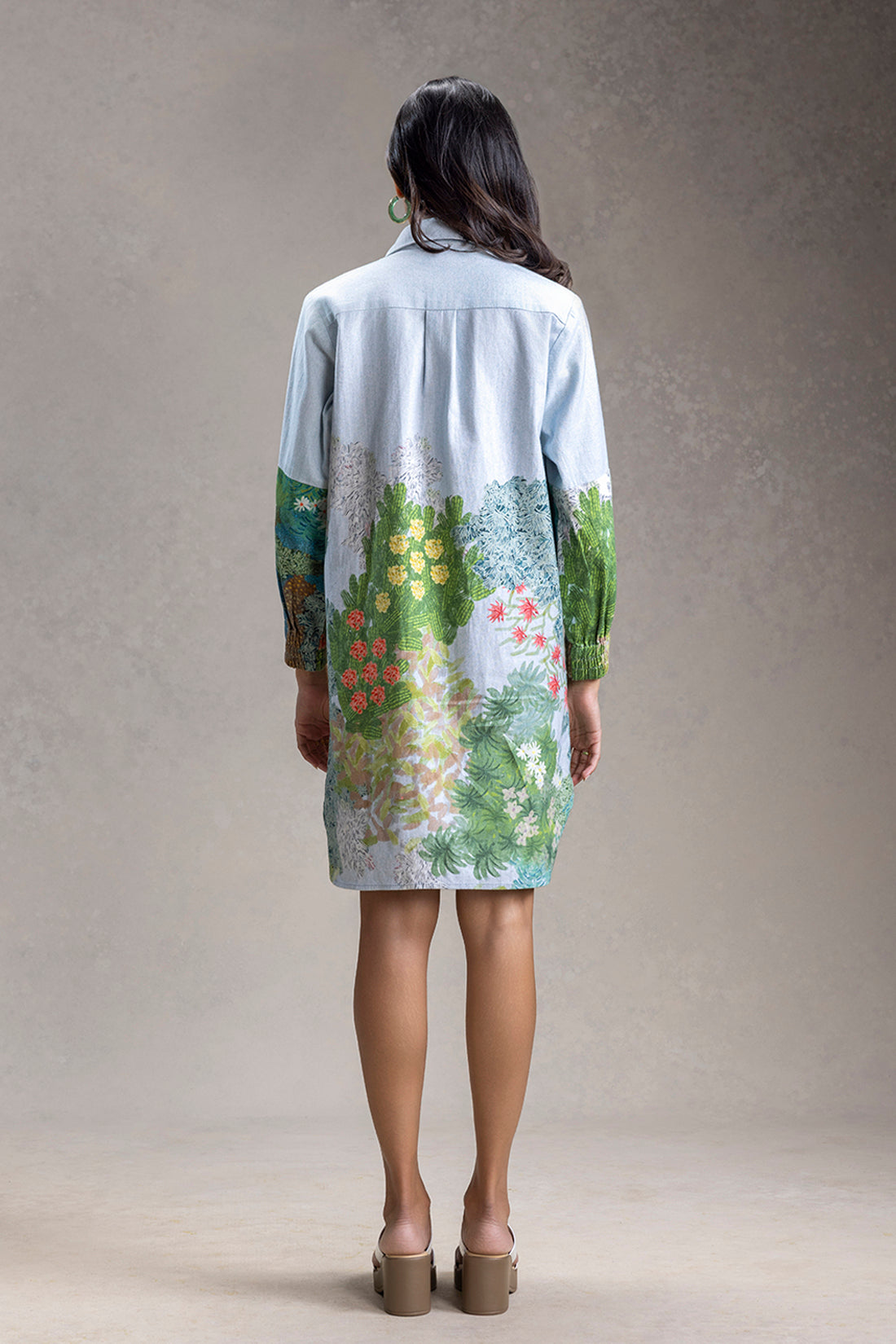 Blume Tie-Up Detailed Shirt Dress