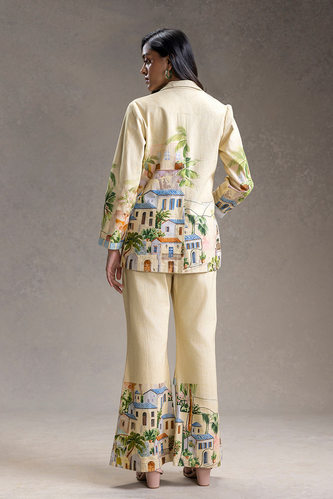 Riviera Printed Blazer Set