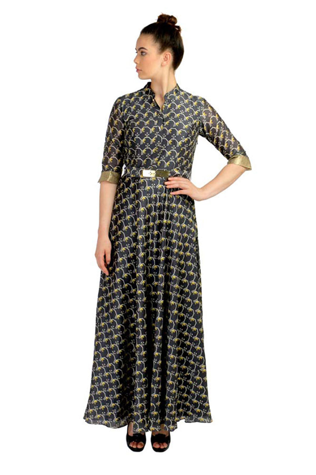 Printed Long Dress