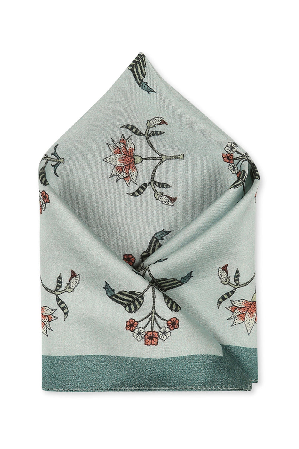 Pastel Bloom Printed Pocket Square