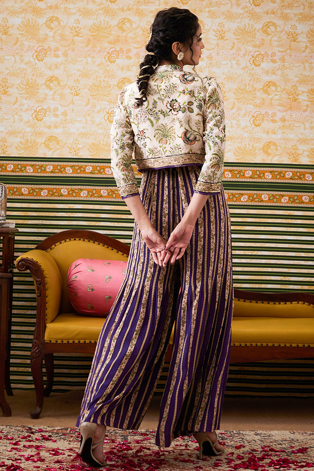 Mehr Printed Jumpsuit With Jacket