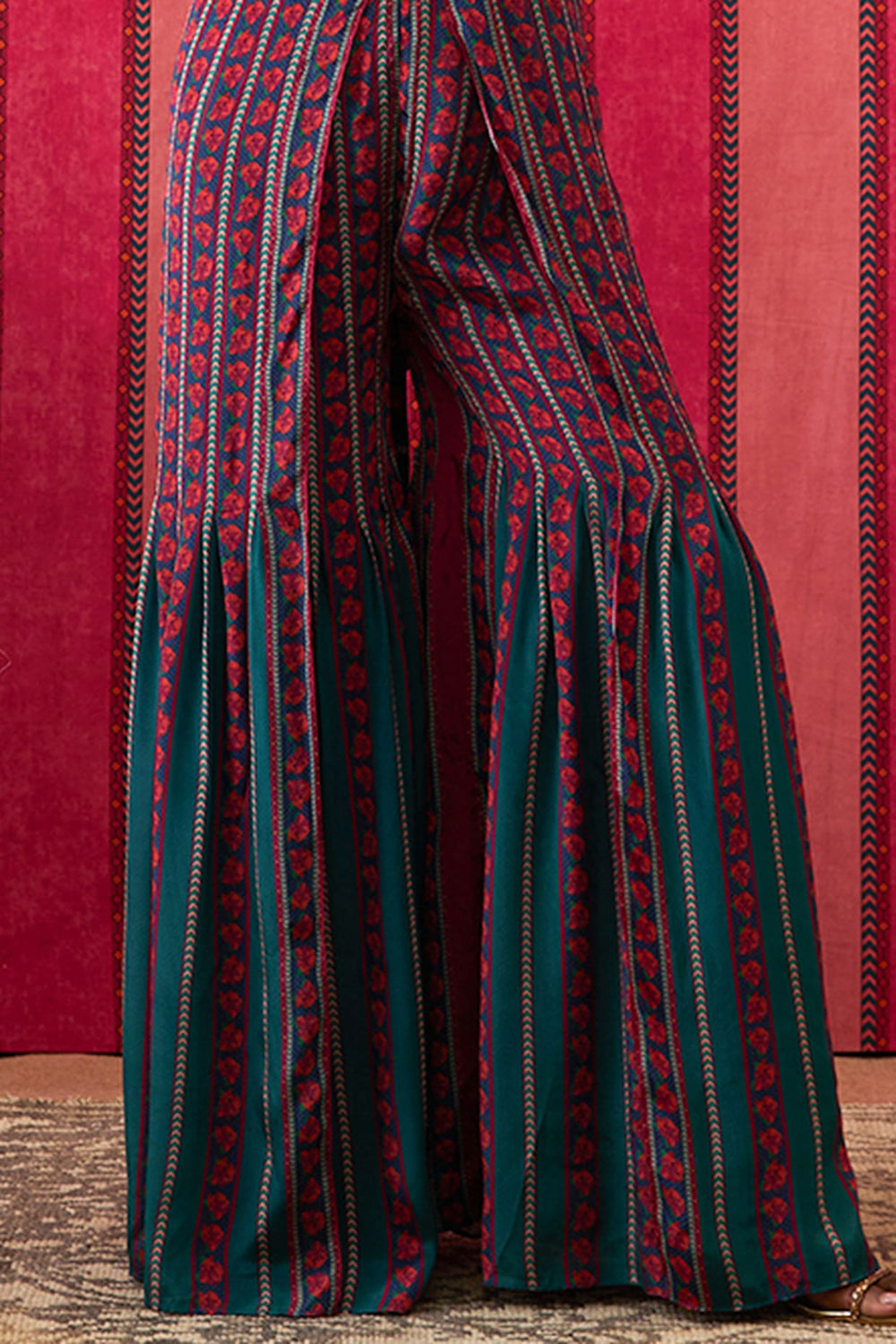 Qala Embroidered Jumpsuit With Jacket