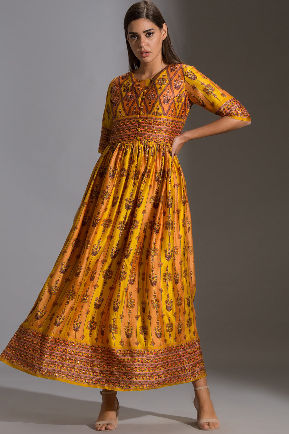 Tilfi Intricate Printed Dress And Jacket