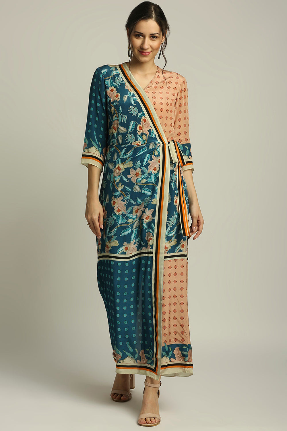 Orchid Bloom Printed Paneled Jumpsuit