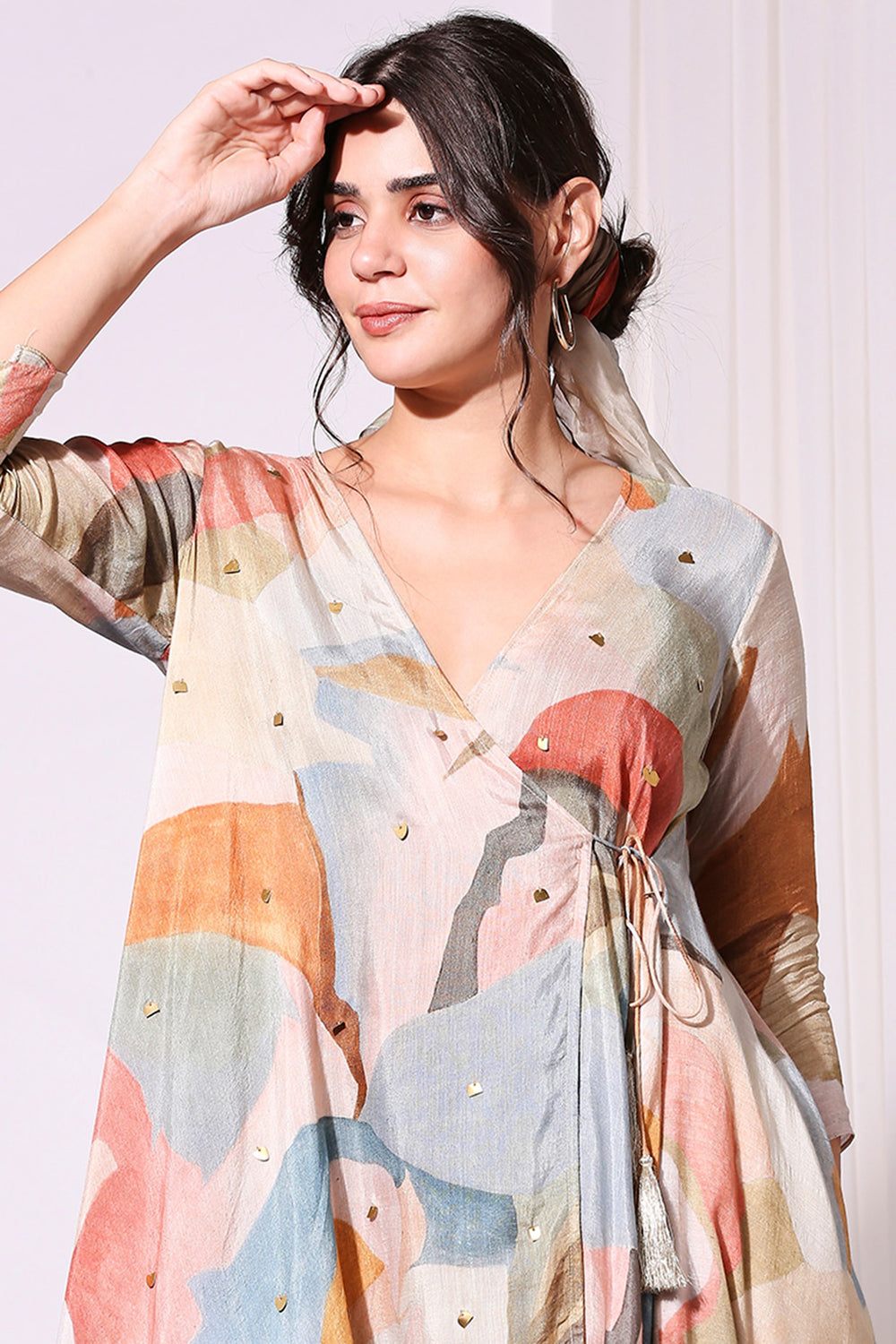 Conversational Overlap Top And Pants