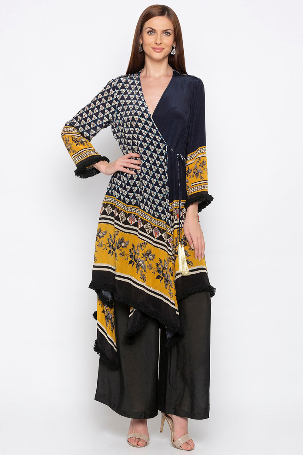 Applique Printed Pant Set