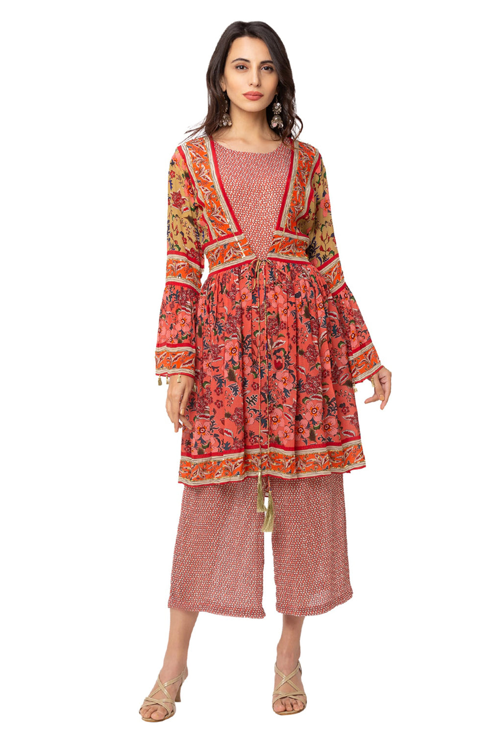 Printed Jumpsuit With Jacket