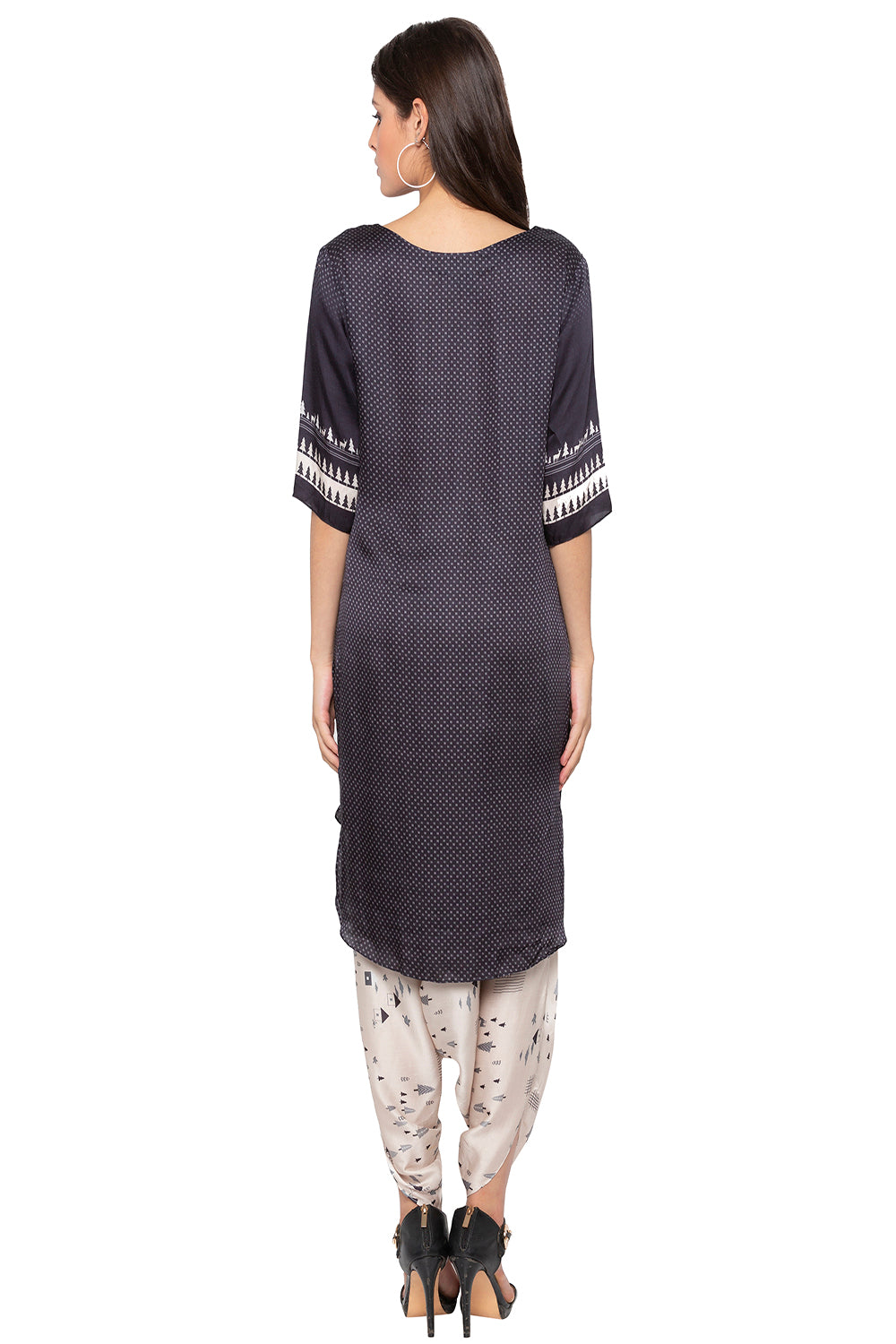 Tree Printed Top Paired With Dhoti Pants