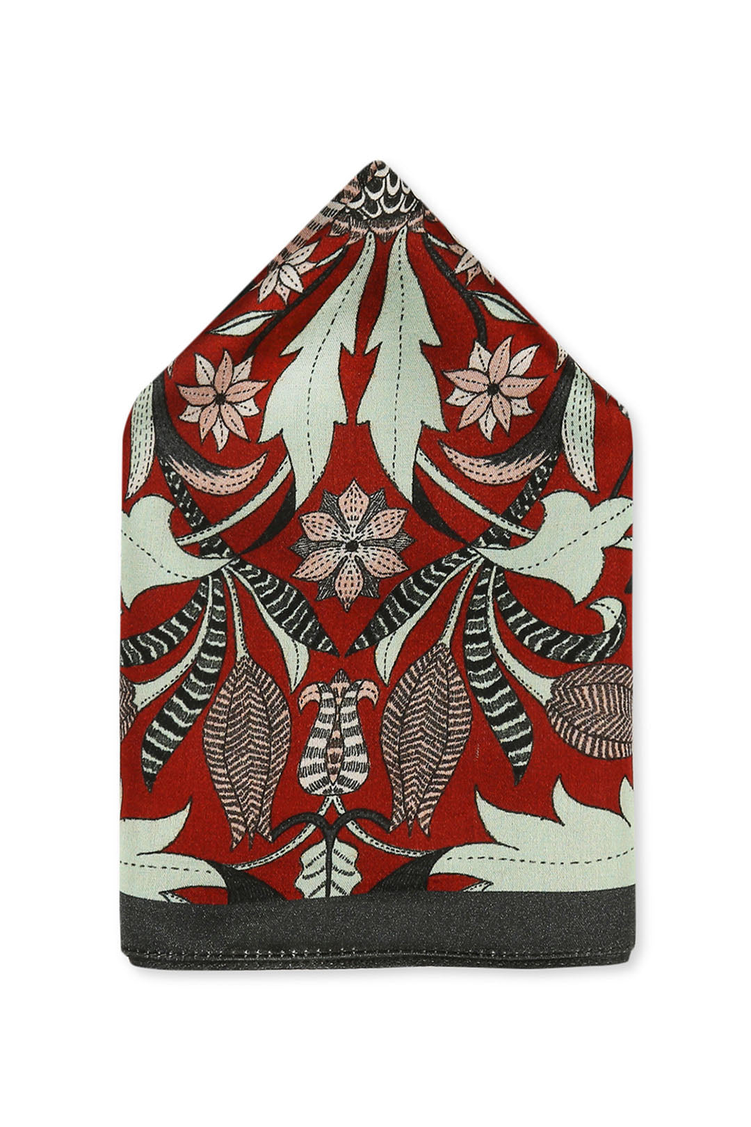 Night Floral Printed Pocket Square