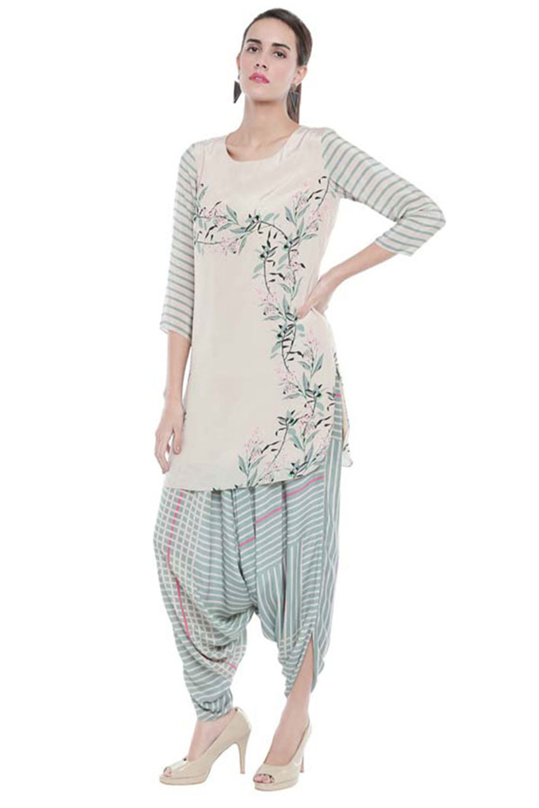 Palash Printed Dhoti Set