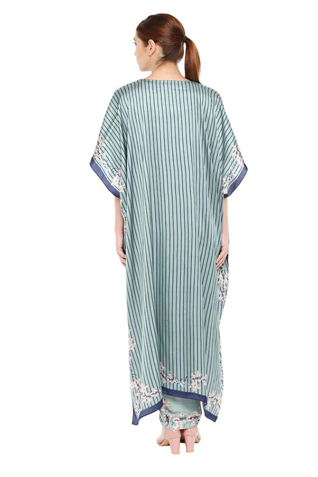Palash Printed Drape Dress With Jacket