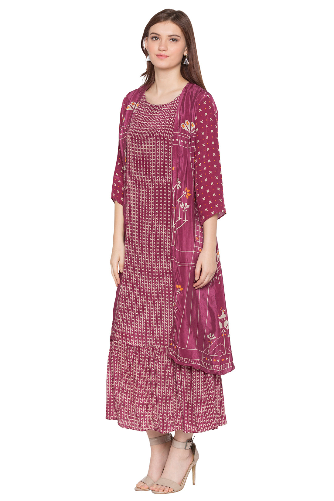 Printed Long Dress