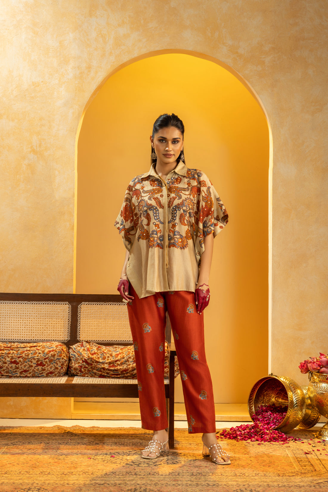 Rangtara embellished  co-ord set