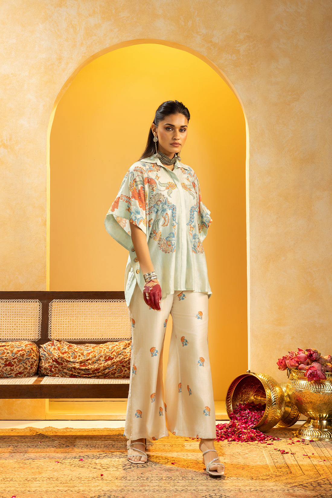 Rangtara embellished  co-ord set