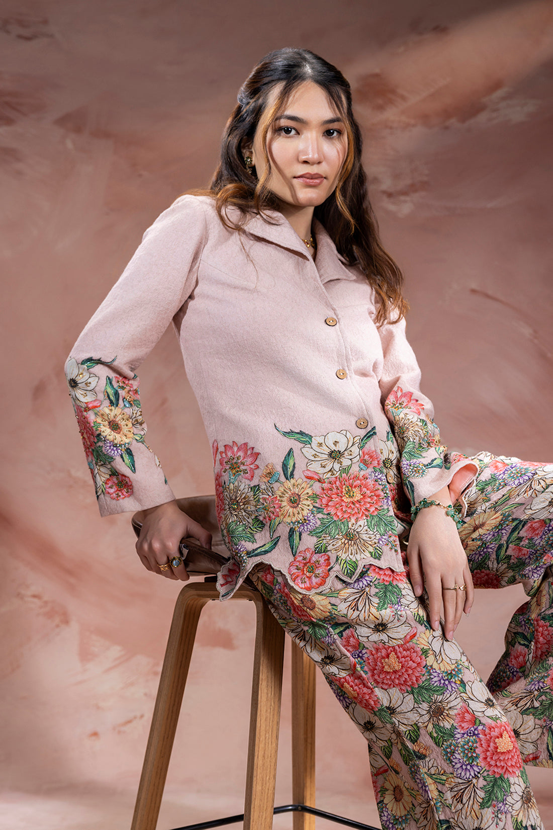 Baghira Embroidered Blazer Co-Ord Set